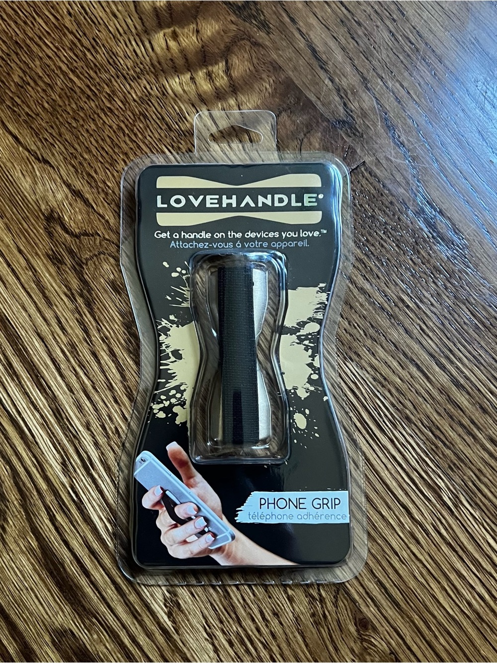 Black Phone Grip – Secure Hand Strap